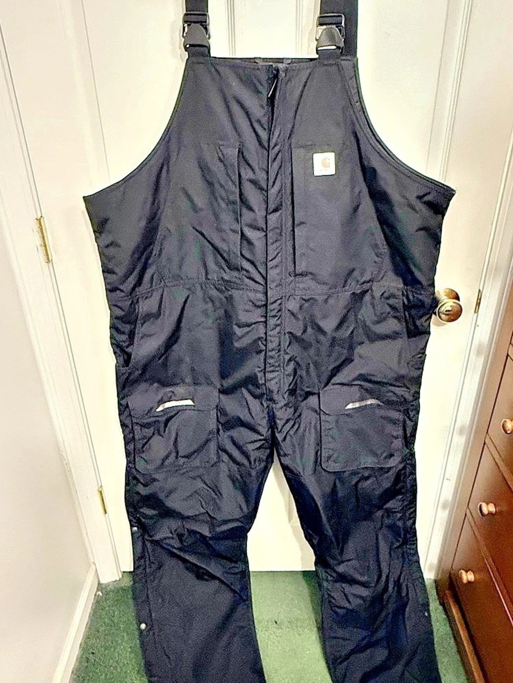 Carhartt Yukon Extremes Biberall Men's 3XL Black Insulated Bib Overalls